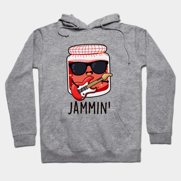 Jammin Cute Rocker Jam Pun Hoodie by punnybone